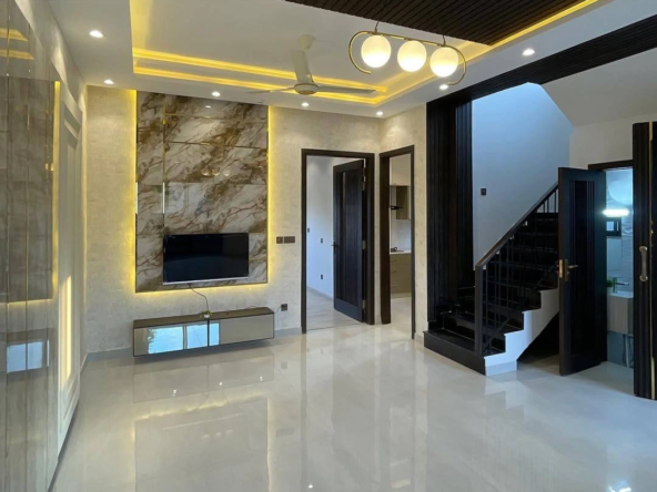 5-Marla Modern & Elegant House for Sale tv lounge