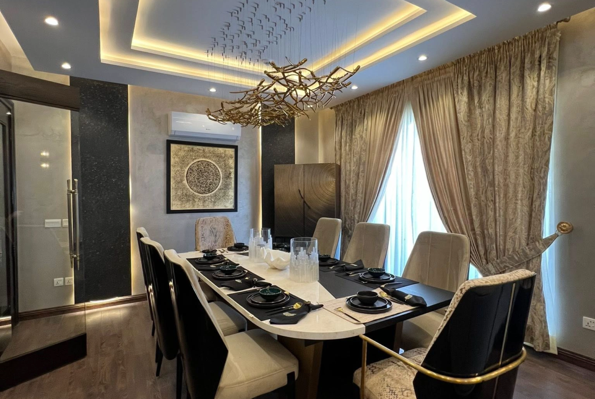 1 Kanal Brand New Furnished House dining table