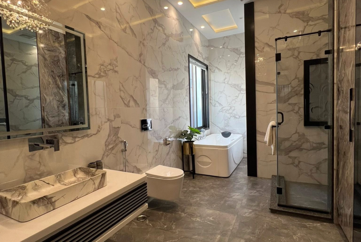 1 Kanal Brand New Modern Furnished House washroom