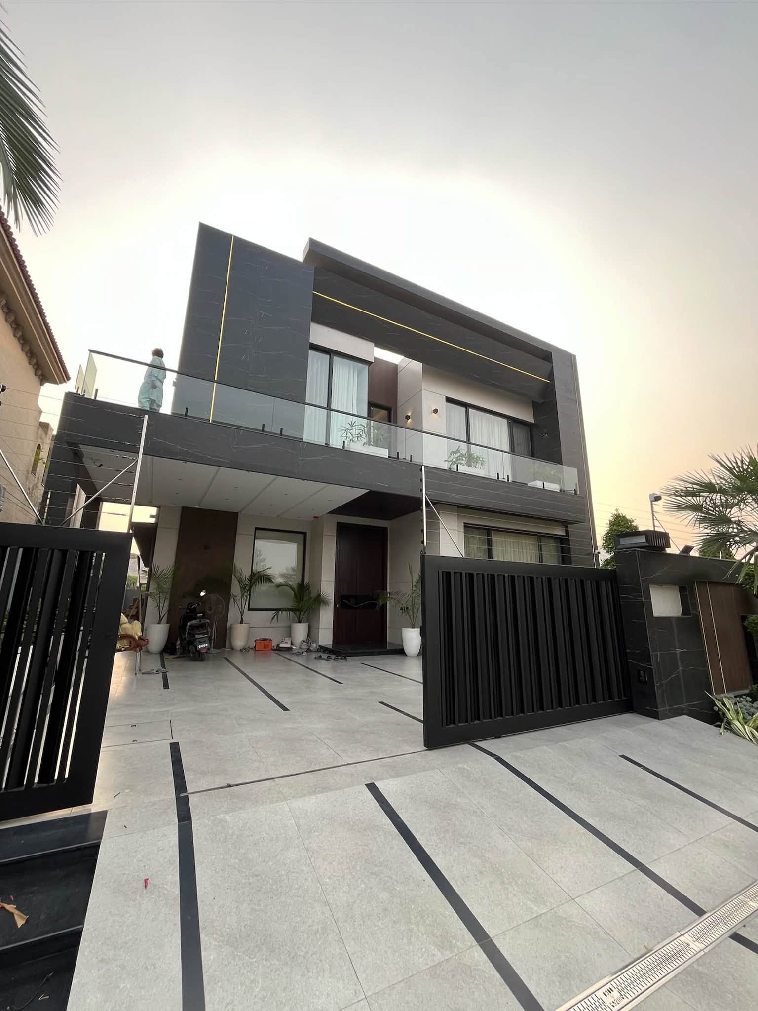 1 Kanal Brand New Furnished House DHA Phase 6 - front elevation